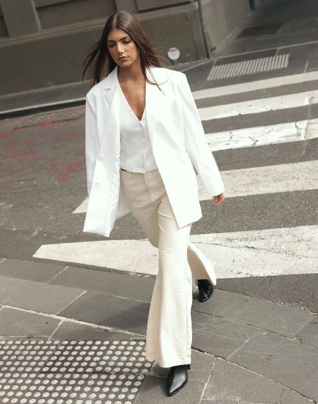 Women's Workout Clothing Latest Trends Reagan Blazer (White)