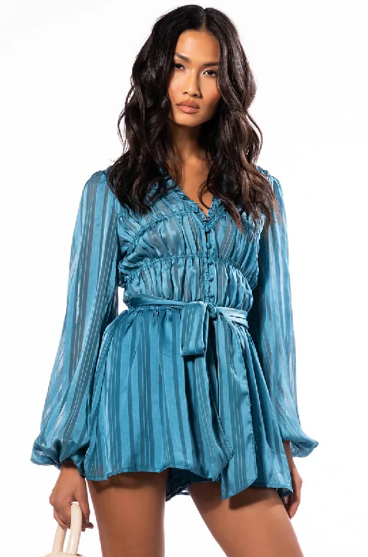 Timeless Women's Garments Bid Farewell To The Old Season OCEAN AVENUE SATIN TIE ROMPER Timeless Women's Garments Bid Farewell To The Old Season OCEAN AVENUE SATIN TIE ROMPER