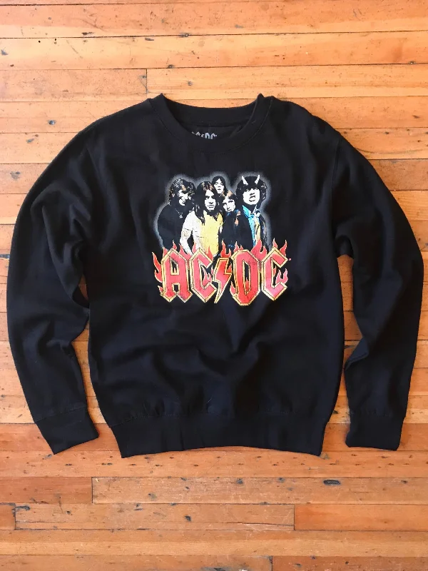 Women's Fashionable Attire For Work Budget Friendly AC/DC Burn Sweatshirt