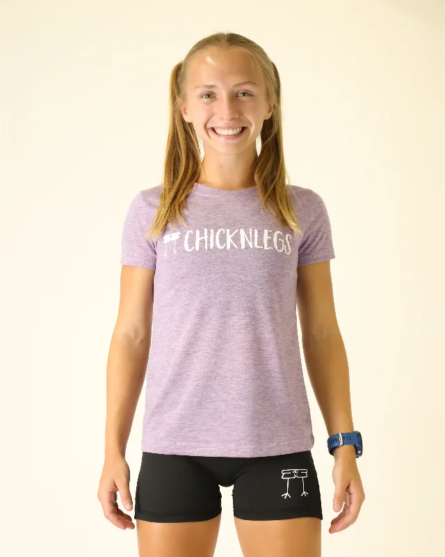 Women's Transitional Apparel Refined Look Women's Heather Purple Logo Tee