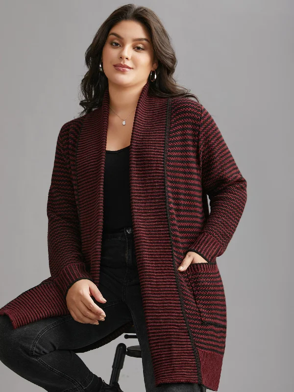 Women's Casual Wear Clothing Summer Splash Sale Collared Pockets Open-Front Long Cardigan Women's Casual Wear Clothing Summer Splash Sale Collared Pockets Open-Front Long Cardigan