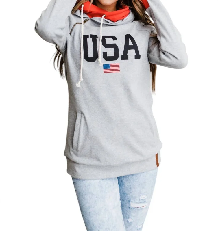 Women's Work Apparel Limited Edition Doublehood Sweatshirt In Usa