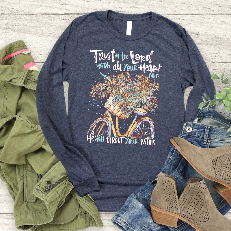 Affordable Women's Clothing Parisian Effortless Chic Style Trust In The Lord Long Sleeve Affordable Women's Clothing Parisian Effortless Chic Style Trust In The Lord Long Sleeve