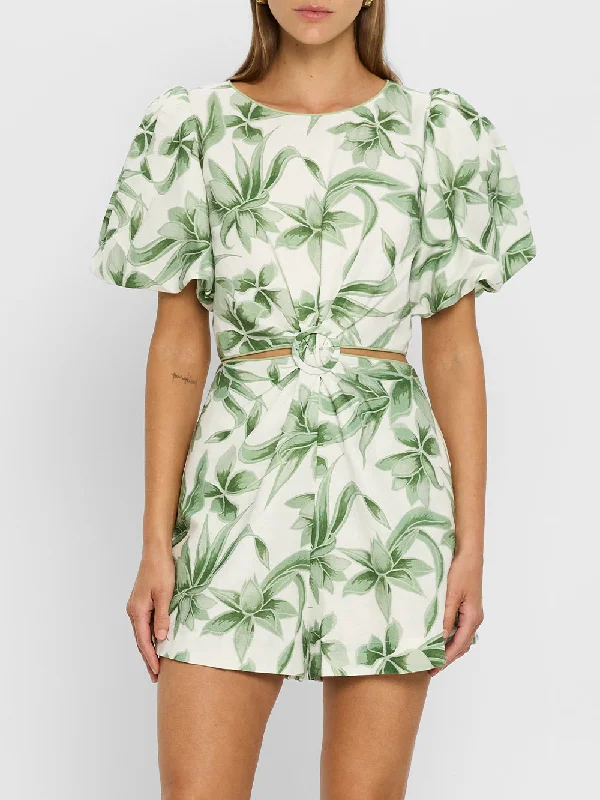 Women's Floral Print Outfit Essentials On Sale Alessandra Playsuit