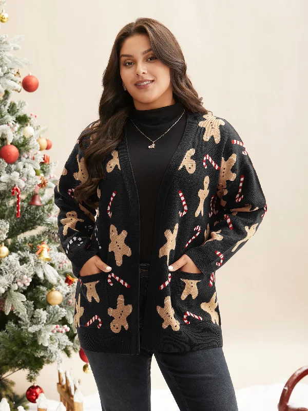Charming Everyday Clothing For Women Limited Time Deal Gingerbread & Candycane Shimmering Threads Cardigan Charming Everyday Clothing For Women Limited Time Deal Gingerbread & Candycane Shimmering Threads Cardigan