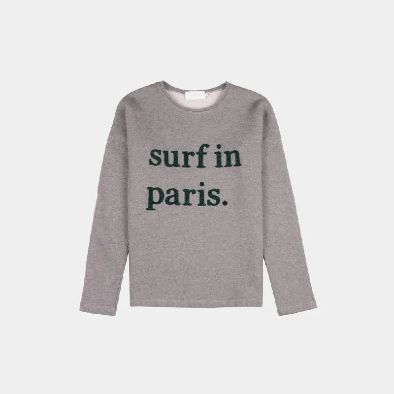 Women's Elegant Formal Outfit Chic Style, Always In Vogue Surf in Paris Sweater (Medium Grey) Women's Elegant Formal Outfit Chic Style, Always In Vogue Surf in Paris Sweater (Medium Grey)