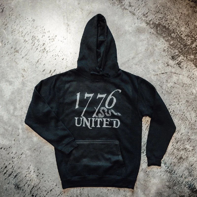 Women's Clothes For Outdoor Events Unleash Your Fashion 1776 United® Logo Hoodie Blacked Out (LIMITED)