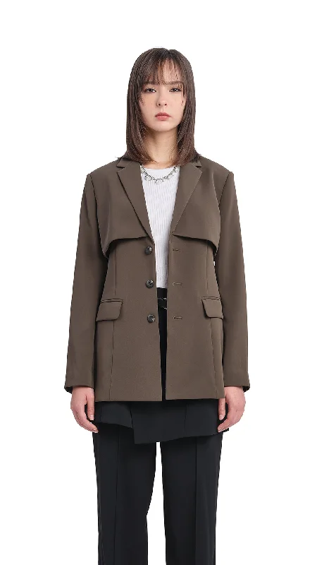 Stylish Women's Apparel Feminine Elegance Cut Out Blazer