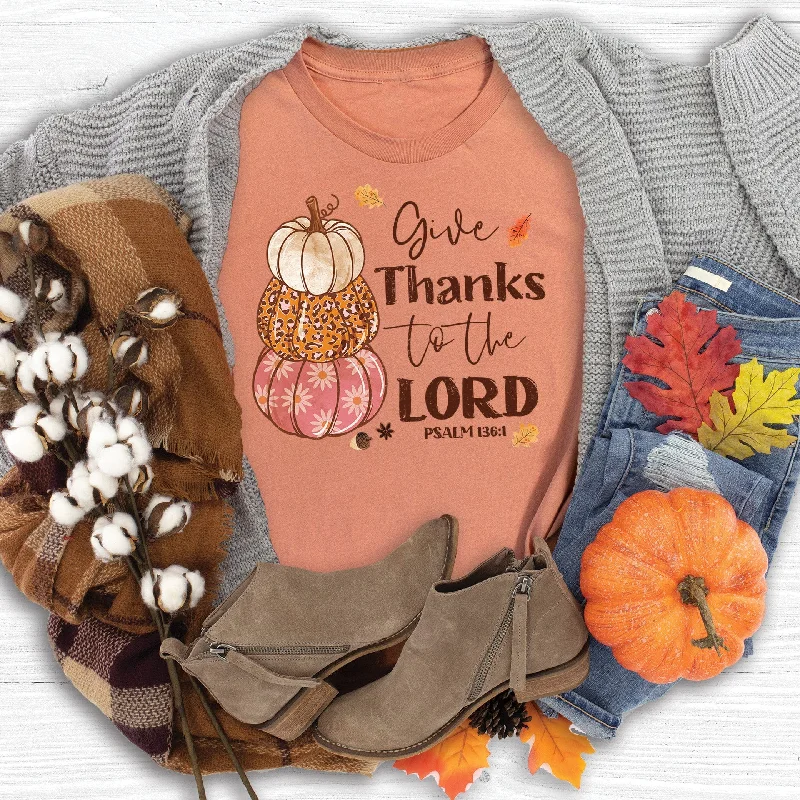 Women's Casual Wear Outfit Chic Styles Give Thanks Tee