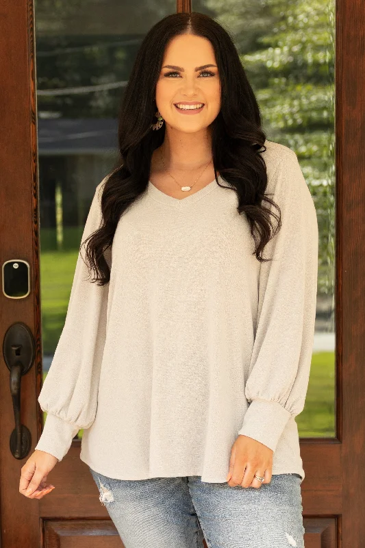 Women's Vacation Outfit Set Effortless Chic Apparel My Comfort Sweater, Heather Grey Women's Vacation Outfit Set Effortless Chic Apparel My Comfort Sweater, Heather Grey