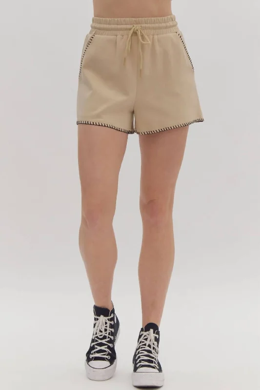 Women's Plus-Size Apparel Fashionista Favorites This Time Bottom Short In Taupe