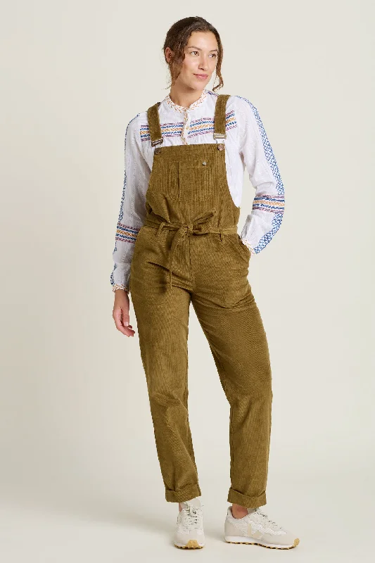 Charming Women's Clothes For Special Events Limited - Stock Belted Cord Dungaree