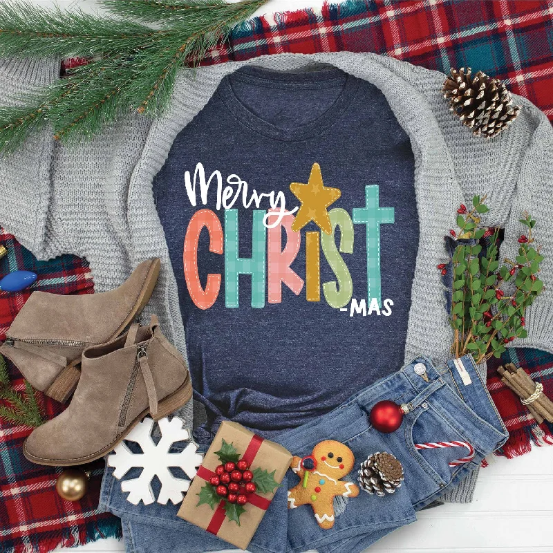 Chic Women's Garments Summer Deals Merry CHRISTmas Tee