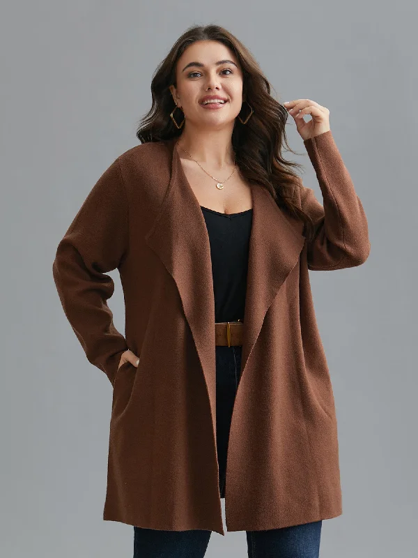 Timeless Women's Clothes Big Savings On Minimalist Office Styles Supersoft Essentials Side Pocket Collared Knit Cardigan Timeless Women's Clothes Big Savings On Minimalist Office Styles Supersoft Essentials Side Pocket Collared Knit Cardigan