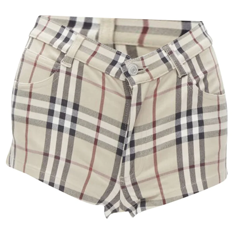 Stylish Women's Apparel End Of Season Sale Burberry London Hoe Check signature check mini shorts