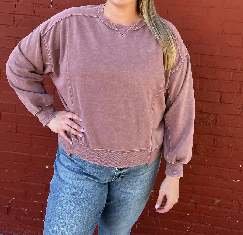 Luxury Women's Clothes Style Beyond Borders Spiced Chai Crewneck