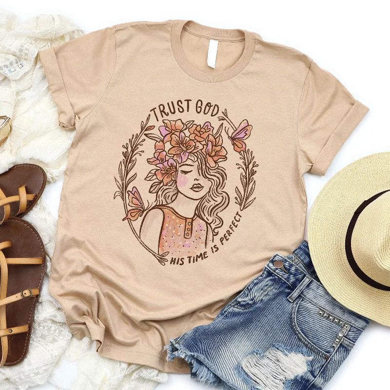 Women's Professional Outfit Spring Fashion Trust God Tee