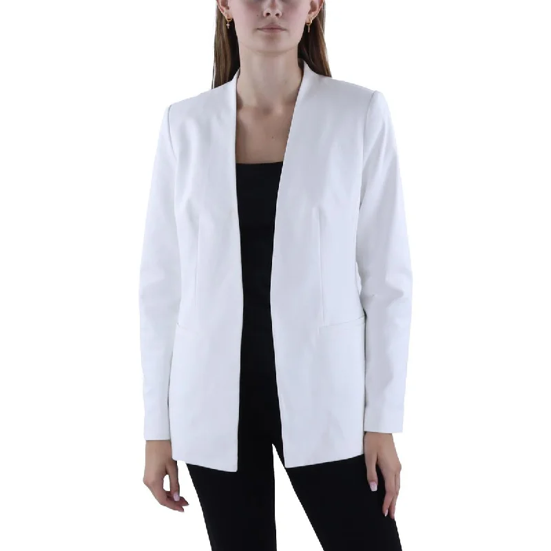 Chic Women's Attire Vibrant Femme Fashion Womens Office Business Collarless Blazer