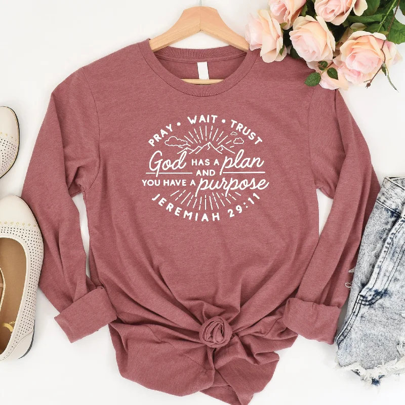 Women's Formal Event Attire Budget Saver God Has a Plan Long Sleeve