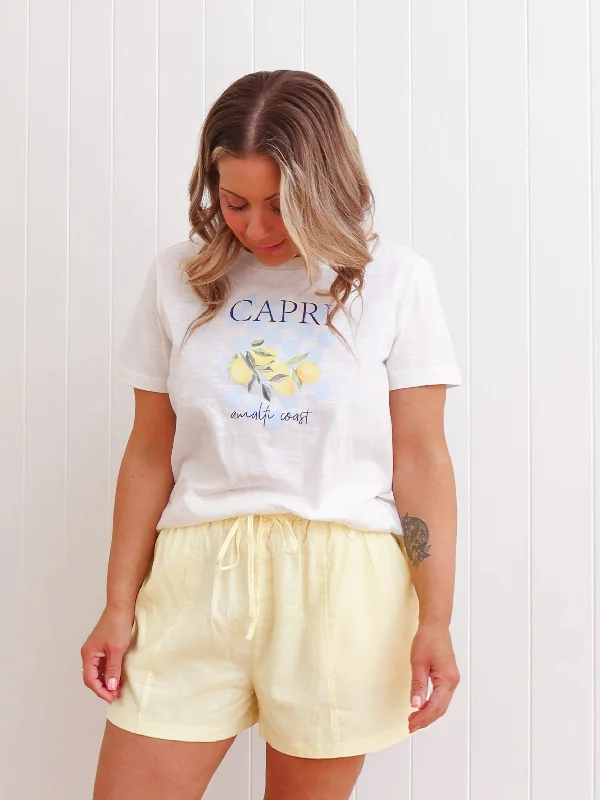 Women's Clothes For Work Colorful Clothing Rosie Shorts - Lemon