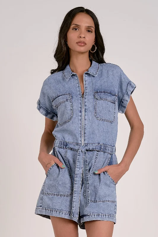 Women's Effortless Casual Outfit Season Transition Versatile Wear Clearance Mila Romper Women's Effortless Casual Outfit Season Transition Versatile Wear Clearance Mila Romper