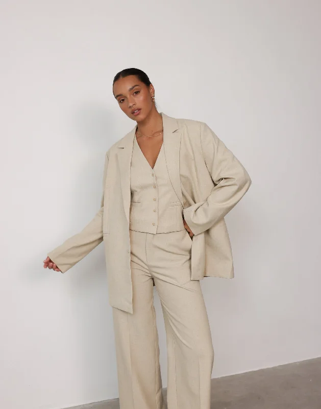 Women's Clothing With Trendy Designs Save Big Reagan Blazer (Sandstone)