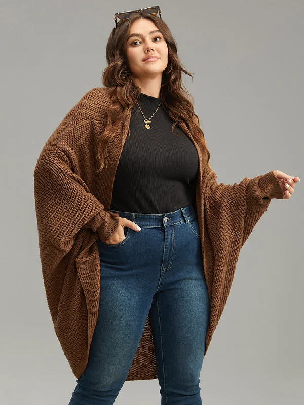 Women's Clothing For Special Occasions Great Prices On Feminine Styles Solid Dolman Sleeve Arc Hem Cardigan Women's Clothing For Special Occasions Great Prices On Feminine Styles Solid Dolman Sleeve Arc Hem Cardigan