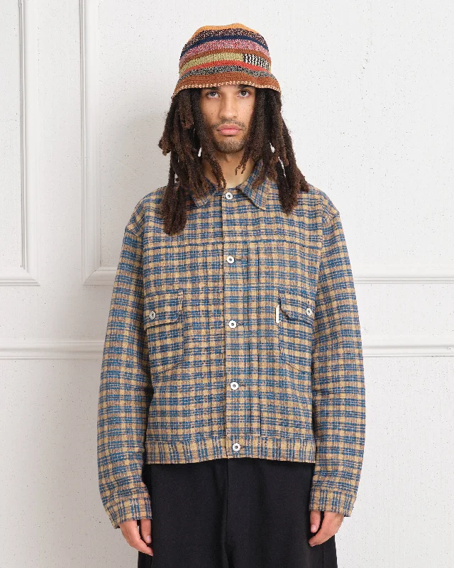 Women's Clothing Apparel Sets Exclusive Discounts Tuesday Jacket - Mud Check Handloom Women's Clothing Apparel Sets Exclusive Discounts Tuesday Jacket - Mud Check Handloom