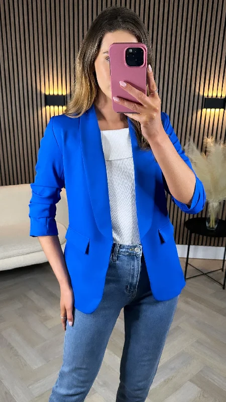 Charming Women's Outfit For Special Occasions Exclusive Discounts Odette Royal Blue Blazer Charming Women's Outfit For Special Occasions Exclusive Discounts Odette Royal Blue Blazer