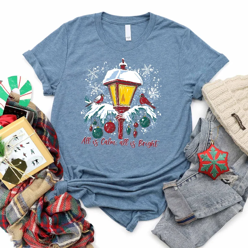 Women's Clothes For Outdoor Events Playful Elegance All is Calm Tee