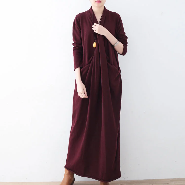 Women's Elegant Apparel Hurry Before It's Gone New burgundy sweater dresses plussize pullover vintage asymmetric winter dress Women's Elegant Apparel Hurry Before It's Gone New burgundy sweater dresses plussize pullover vintage asymmetric winter dress