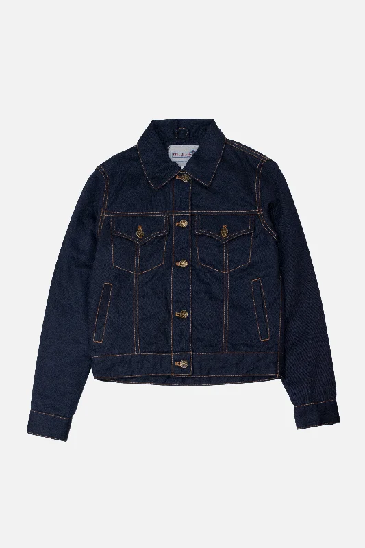 Classic Women's Clothing Styles Discover Promotions Modfather Clothing - Women's Twill Navy - Trucker Jacket Classic Women's Clothing Styles Discover Promotions Modfather Clothing - Women's Twill Navy - Trucker Jacket