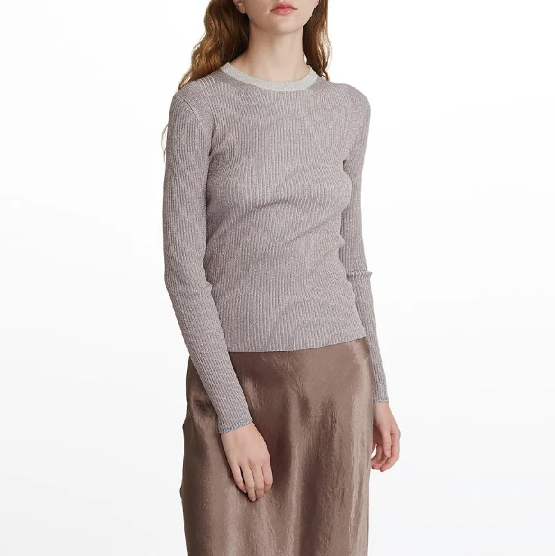 Casual Attire For Women Mega Sale Shine Crewneck (Rose Gold)