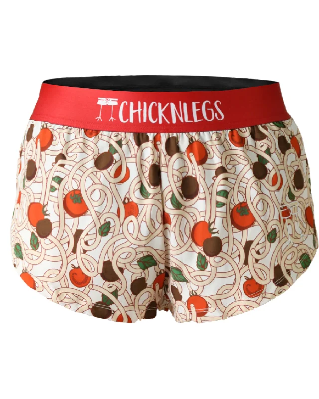 Women's Fashion-Forward Apparel Feminine Allure Women's Pasta Night 1.5" Split Shorts Women's Fashion-Forward Apparel Feminine Allure Women's Pasta Night 1.5" Split Shorts