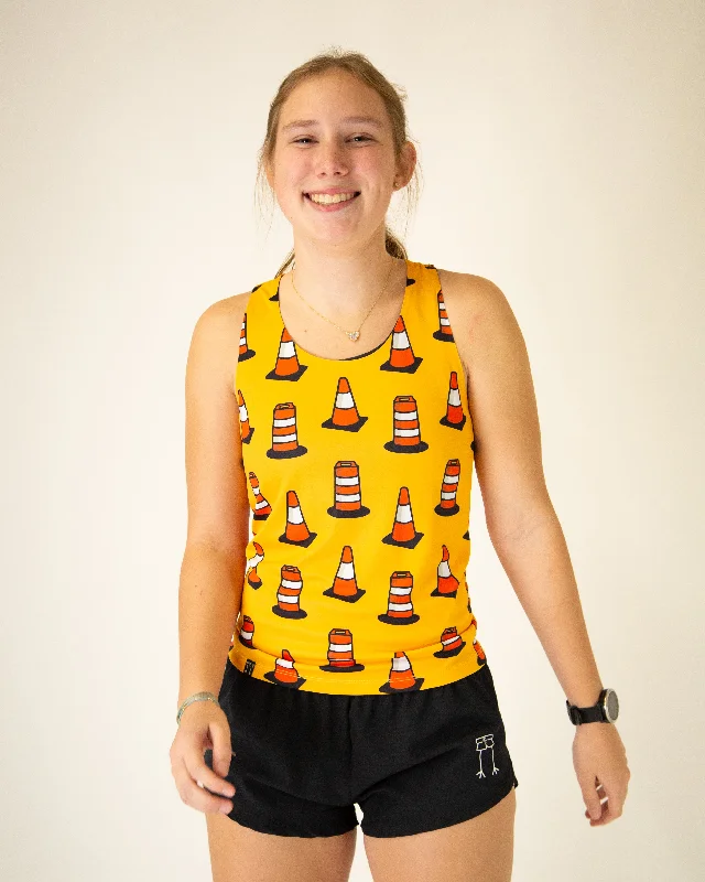 Timeless Women's Apparel Flowing Silhouette Women's Traffic Cones Performance Singlet