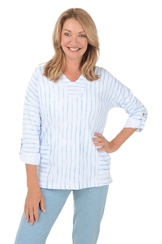 Women's Clothes For Outdoor Events Seasonal Fashion Striped French Terry Hoodie