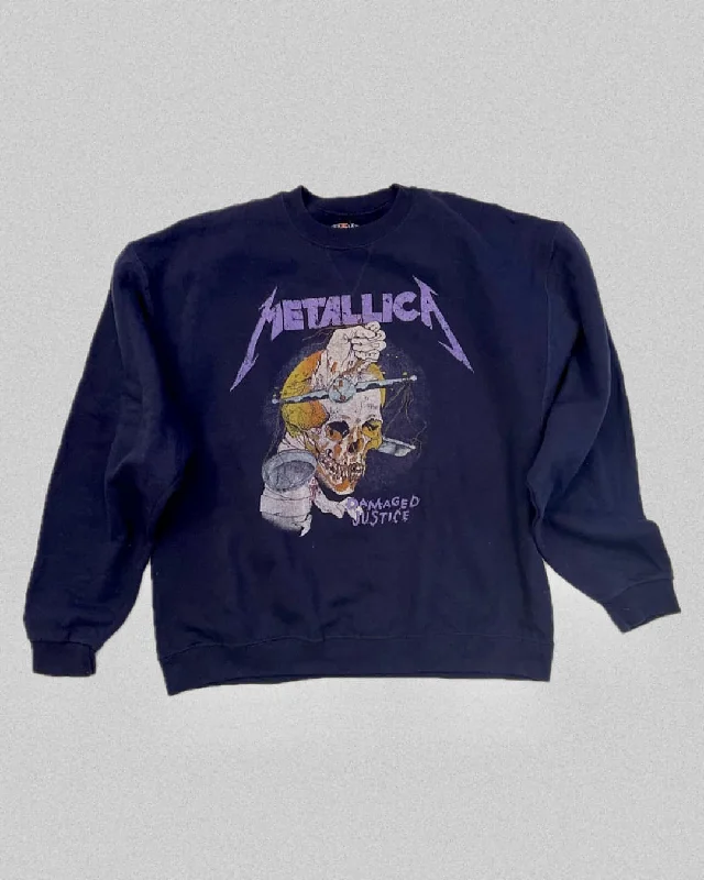 Women's Outerwear Clothing Vintage Retro Party Wear Metallica Damaged Justice Sweatshirt Sz M Women's Outerwear Clothing Vintage Retro Party Wear Metallica Damaged Justice Sweatshirt Sz M