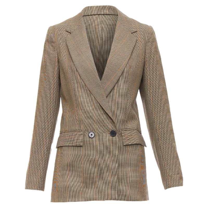 Women's Comfy Attire For Lounging Women’S Urban Fashion Reformation Eco Friendly Surplus Fabric Checkered Blazer