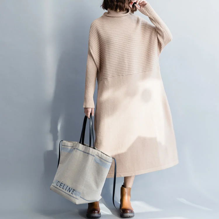 Women's Apparel And Garments Day-To-Night Styles Christmas Sweater dress outfit plus size high neck nude DIY knit dress Women's Apparel And Garments Day-To-Night Styles Christmas Sweater dress outfit plus size high neck nude DIY knit dress