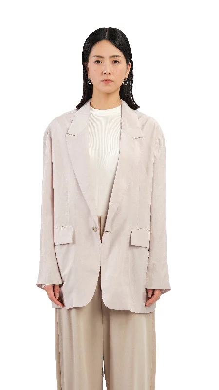 Women's Vintage Garments Urban Sophistication Loose-Fit Blazer