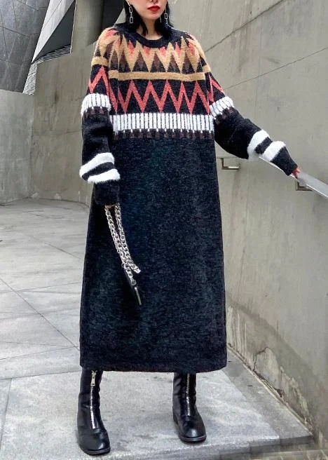 Women's Seasonal Attire Huge Savings On Parisian Styles Oversized black Sweater weather Classy Geometric DIY winter knitted tops Women's Seasonal Attire Huge Savings On Parisian Styles Oversized black Sweater weather Classy Geometric DIY winter knitted tops