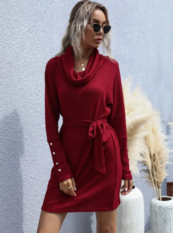Sustainable Women's Clothes Browse Our Top Products TastyHottie - STYLISH PILE-COLLAR LONG SLEEVE SWEATER DRESS Sustainable Women's Clothes Browse Our Top Products TastyHottie - STYLISH PILE-COLLAR LONG SLEEVE SWEATER DRESS