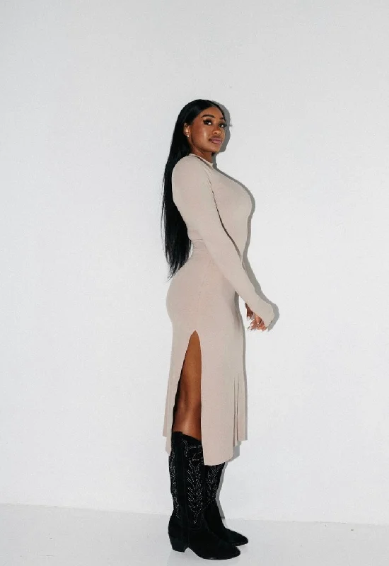 Women's Clothes And Apparel Sets Vintage Elegance Big Mood Long Sleeve Dress