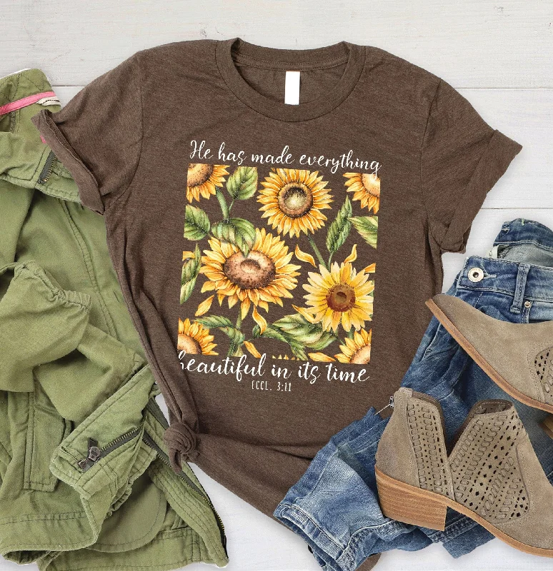 Women's Clothes For Work Events Vintage Elegance Ecclesiastes 3:11 Tee