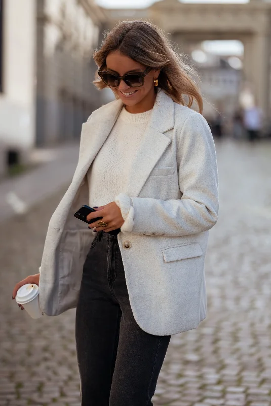 Women's Evening Attire New Styles Just In Blazer Sammy - gris clair