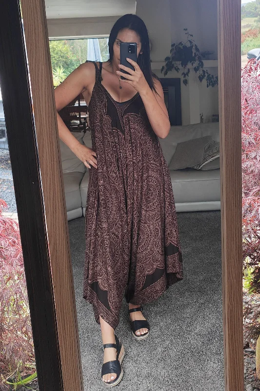 Women's Seasonal Wardrobe Clothing Cool Prices Chocolate Mandala Resort Jumpsuit