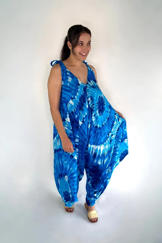 Women's Night-Out Clothes Y2K Nostalgic Fashion Look Tie Dye Jumpsuit