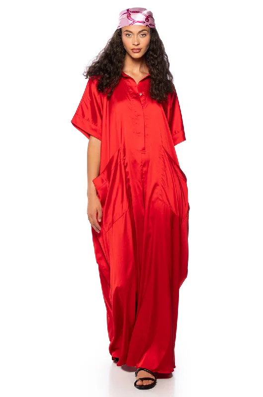 Women's Elegant Clothes Feminine Soft - Hued Styles SHE'S RICH OVERSIZED SATIN JUMPSUIT Women's Elegant Clothes Feminine Soft - Hued Styles SHE'S RICH OVERSIZED SATIN JUMPSUIT