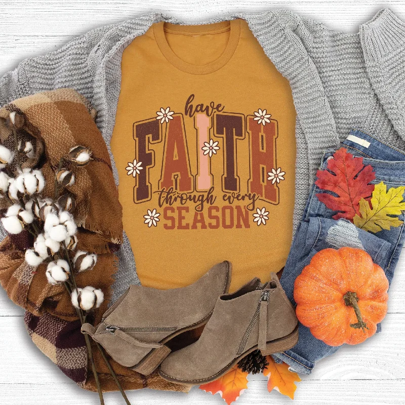 Women's Resort Attire Designer Wear On Sale Have Faith In Every Season Tee