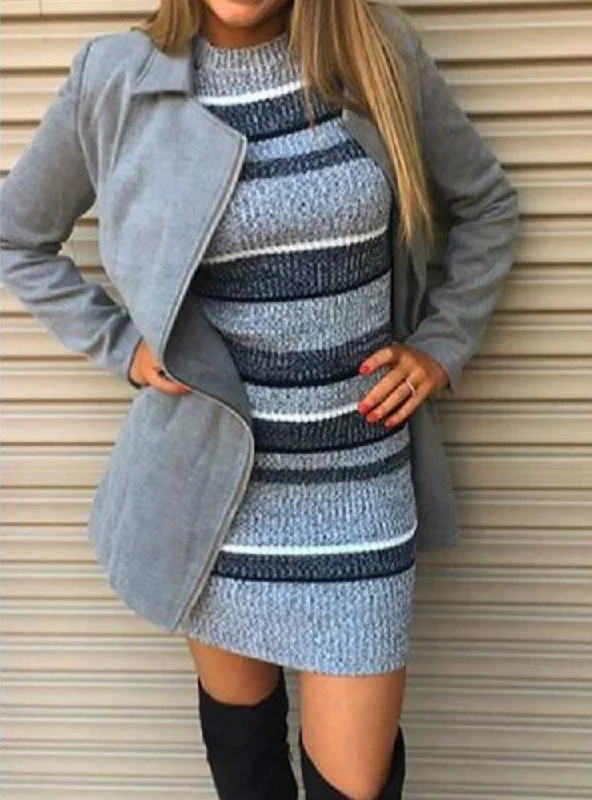 Women's Holiday Clothes Exclusive Discounts TastyHottie - Women's Crewneck Short Sleeve Spliced Sweater Skirt Women's Holiday Clothes Exclusive Discounts TastyHottie - Women's Crewneck Short Sleeve Spliced Sweater Skirt